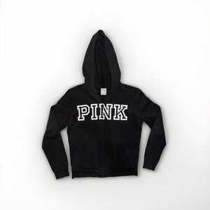 Victoria’s Secret Black Full Zip Hoodie XS